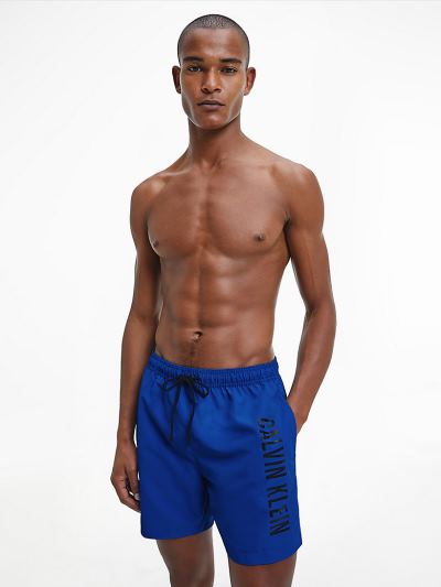 Calvin Klein Fürdőruha HU182905 | Calvin Klein Intense Power Medium Drawstring Férfi Úszónadrág Kék